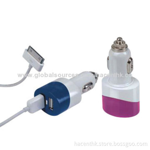 Dual USB Real 2.4A+1A Car Charger